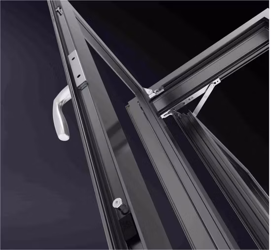 Accessori per raccordi per porte scorrevoli pieghevoli hardware per cerniere per finestre a battente in lega di alluminio